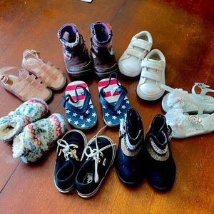 Size 4 toddler girl shoes.